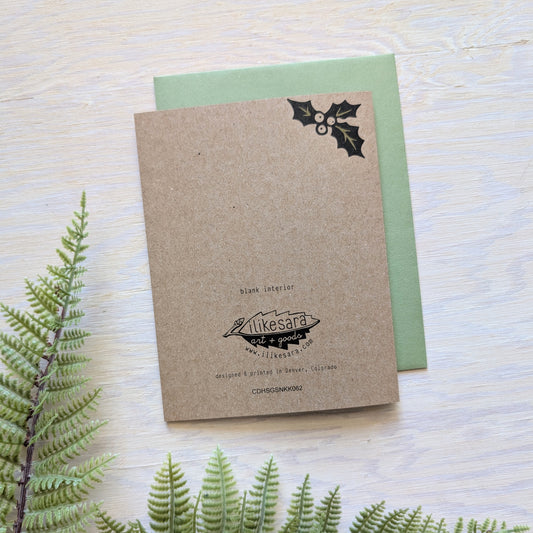 greeting card | seasons greetings snake - holiday Christmas Hanukkah New Year
