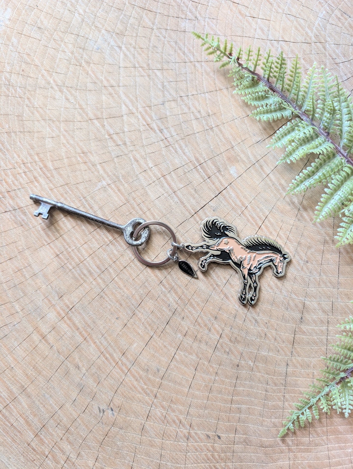 metal enamel keychain / bag charm | star horse