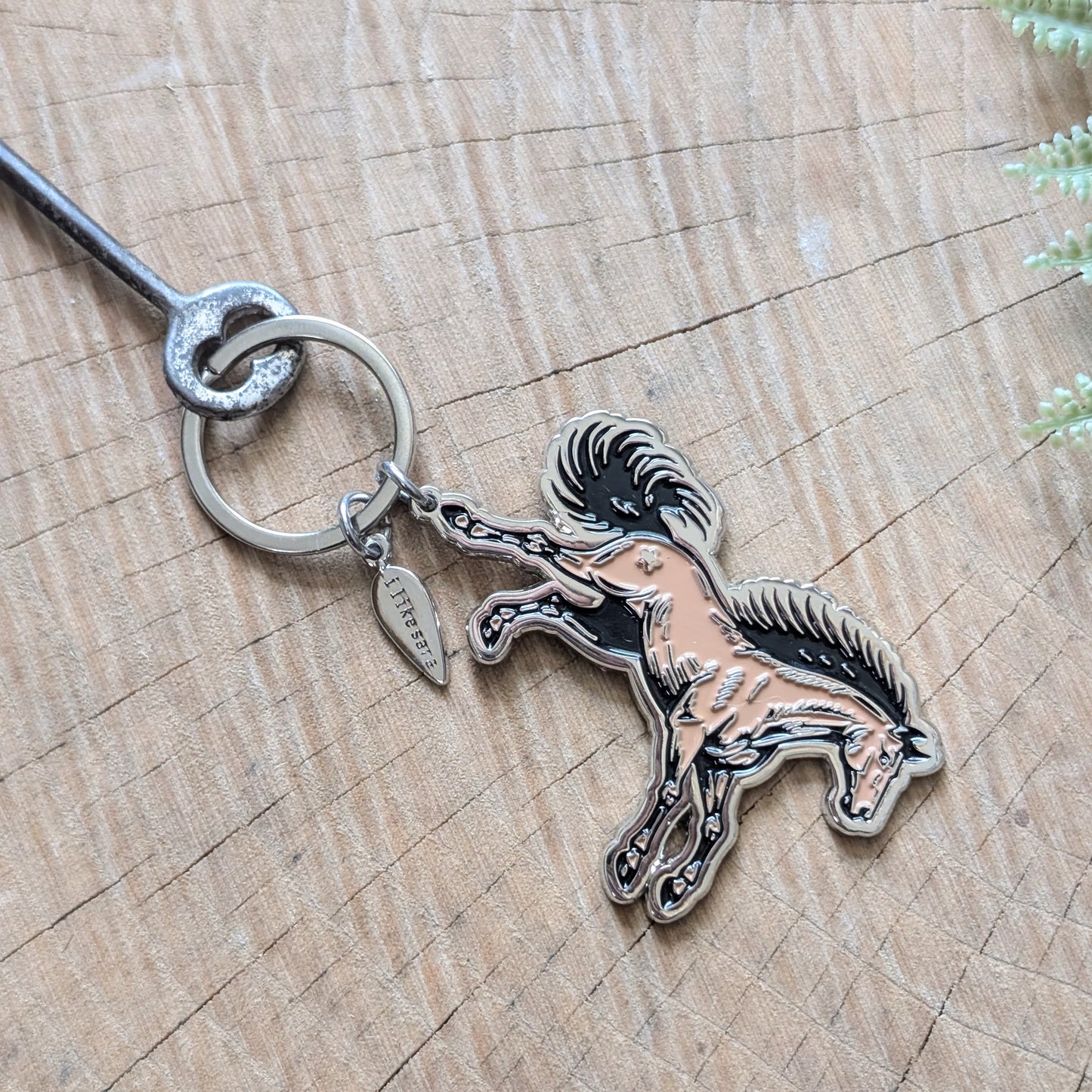 metal enamel keychain / bag charm | star horse