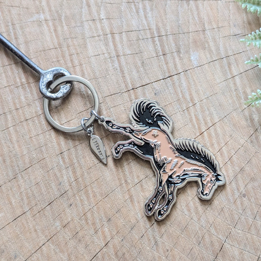 metal enamel keychain / bag charm | star horse