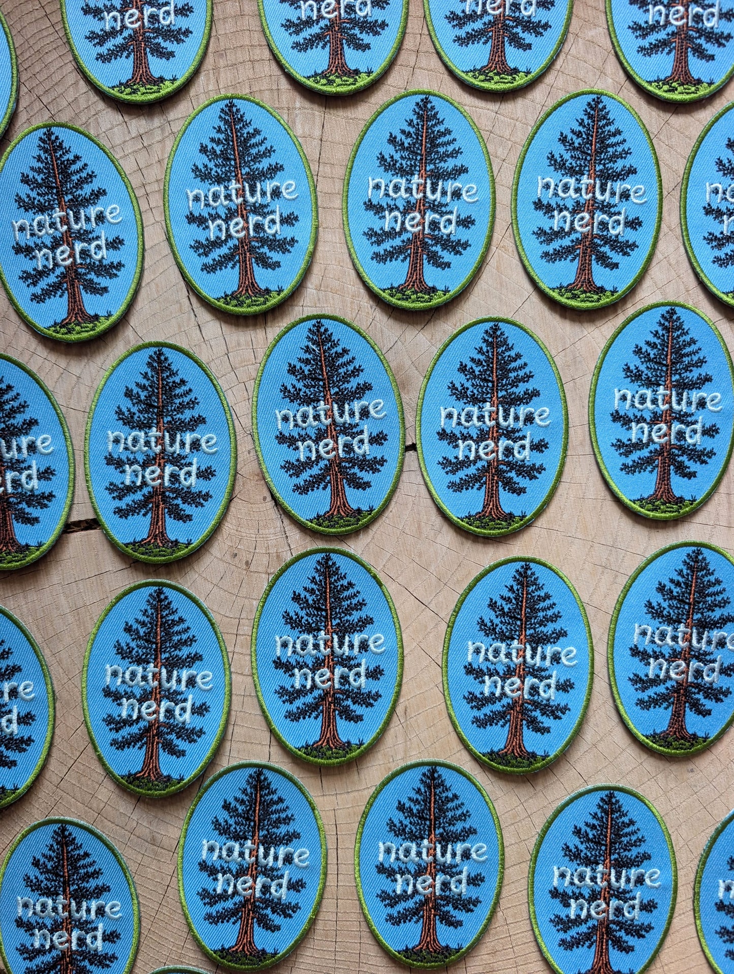 iron-on patch | nature nerd - embroidered Eastern White Pine tree applique