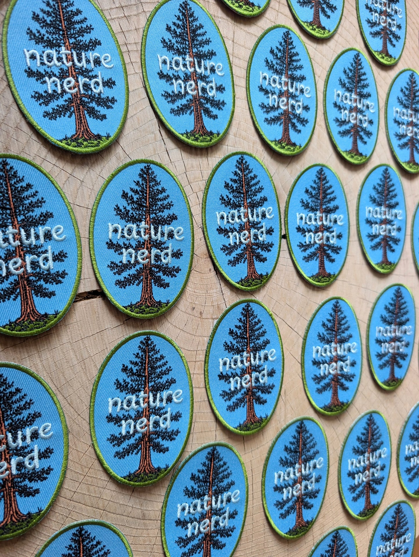 iron-on patch | nature nerd - embroidered Eastern White Pine tree applique