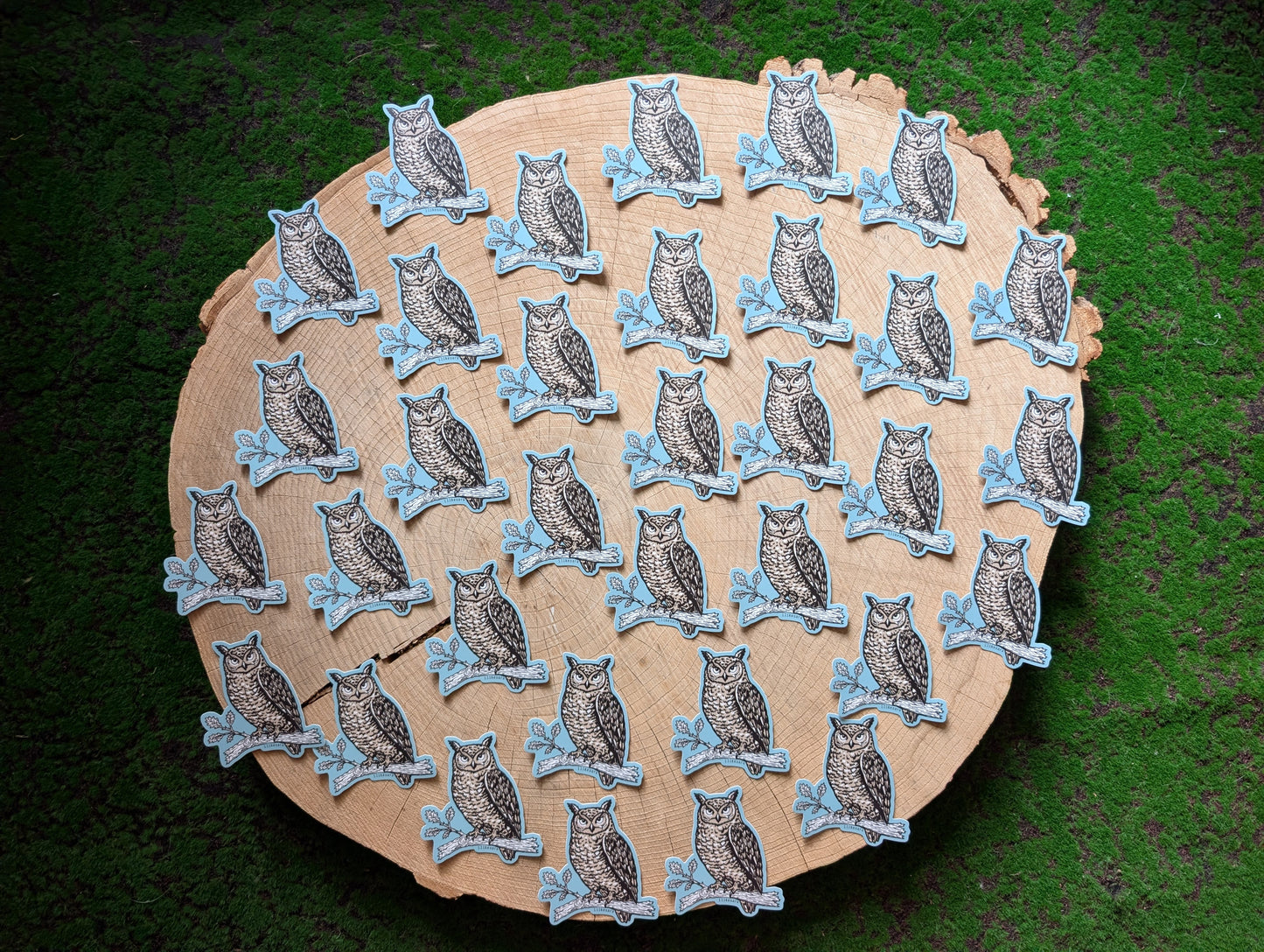 sticker | night owl - waterproof uv-resistant vinyl bird decal