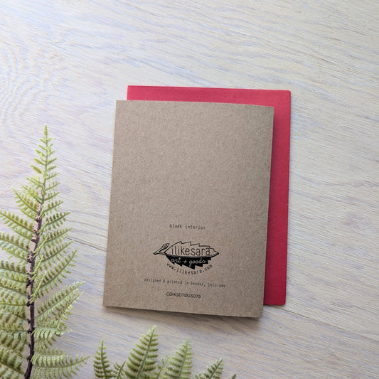 greeting card | good tidings cardinals - Christmas holiday winter birds