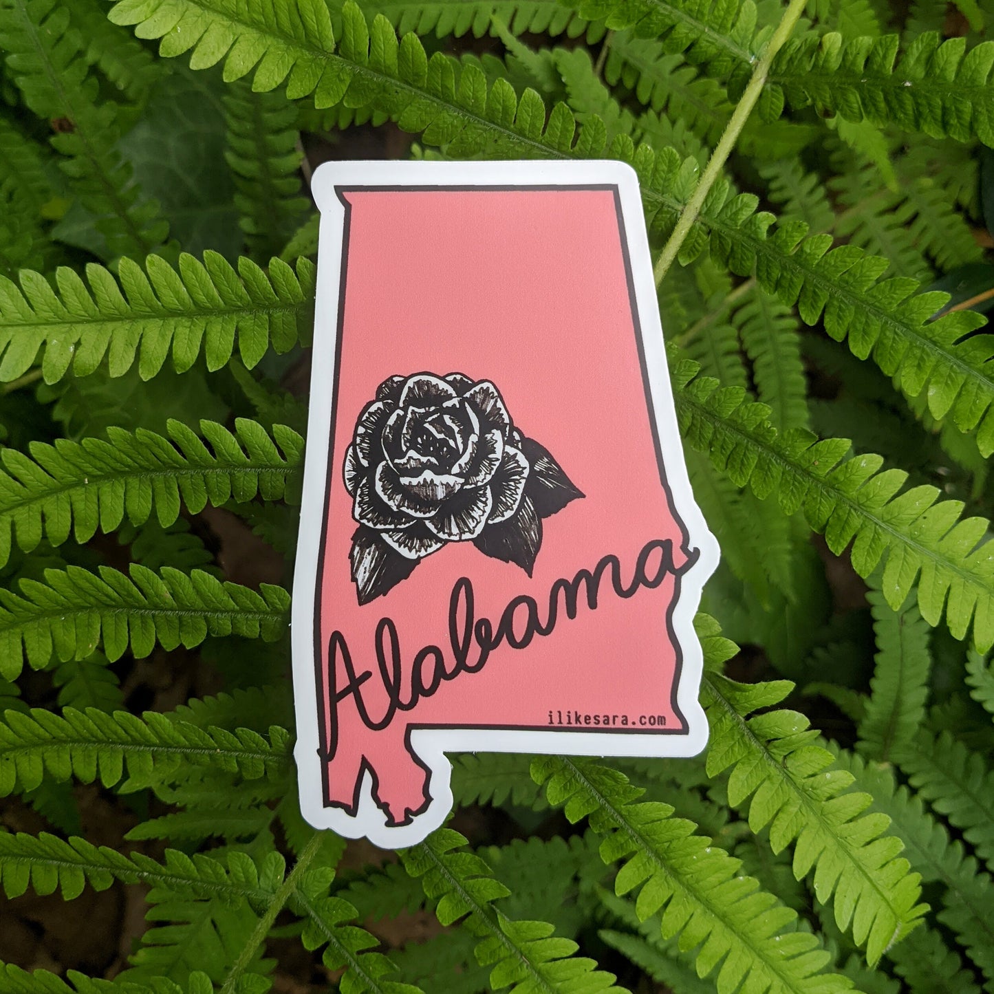 sticker | Alabama state flower Camellia - waterproof uv-resistant vinyl state flower decal