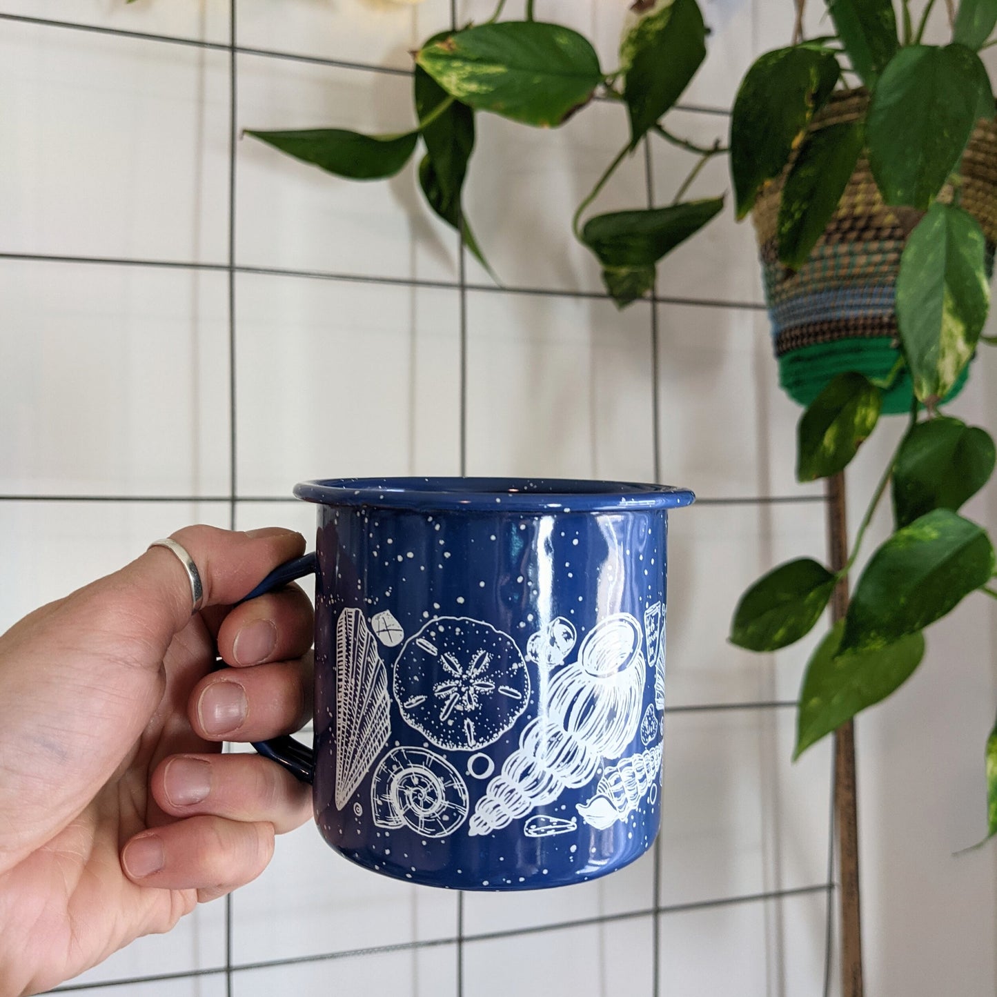 enamel mug | beach forage