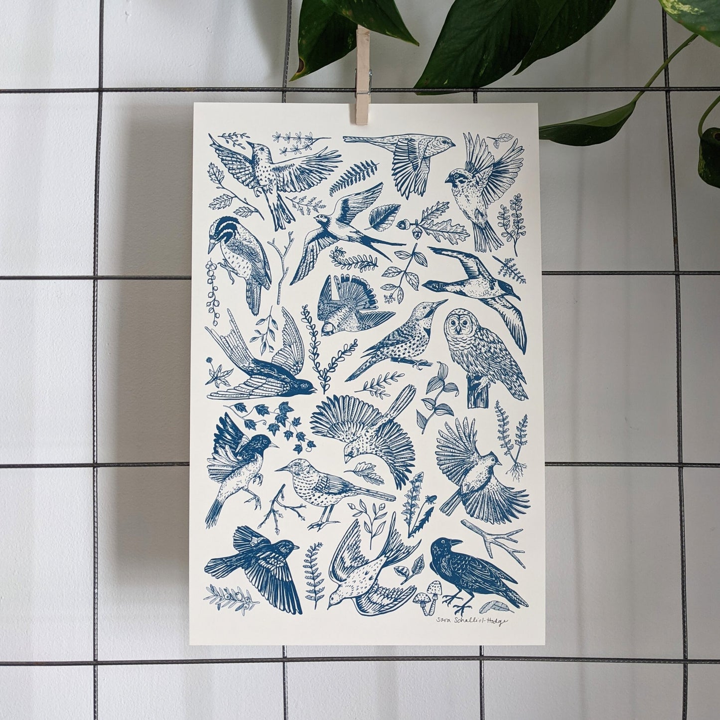 art print | blue birds