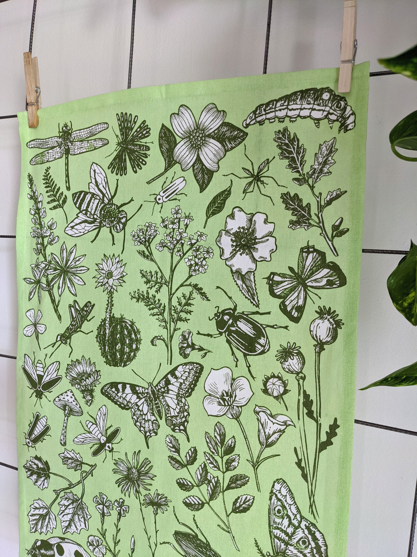 tea towel | bugs & blooms