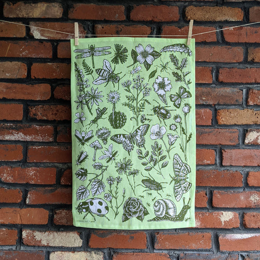 tea towel | bugs & blooms