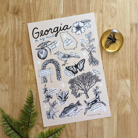 art print | Georgia symbols