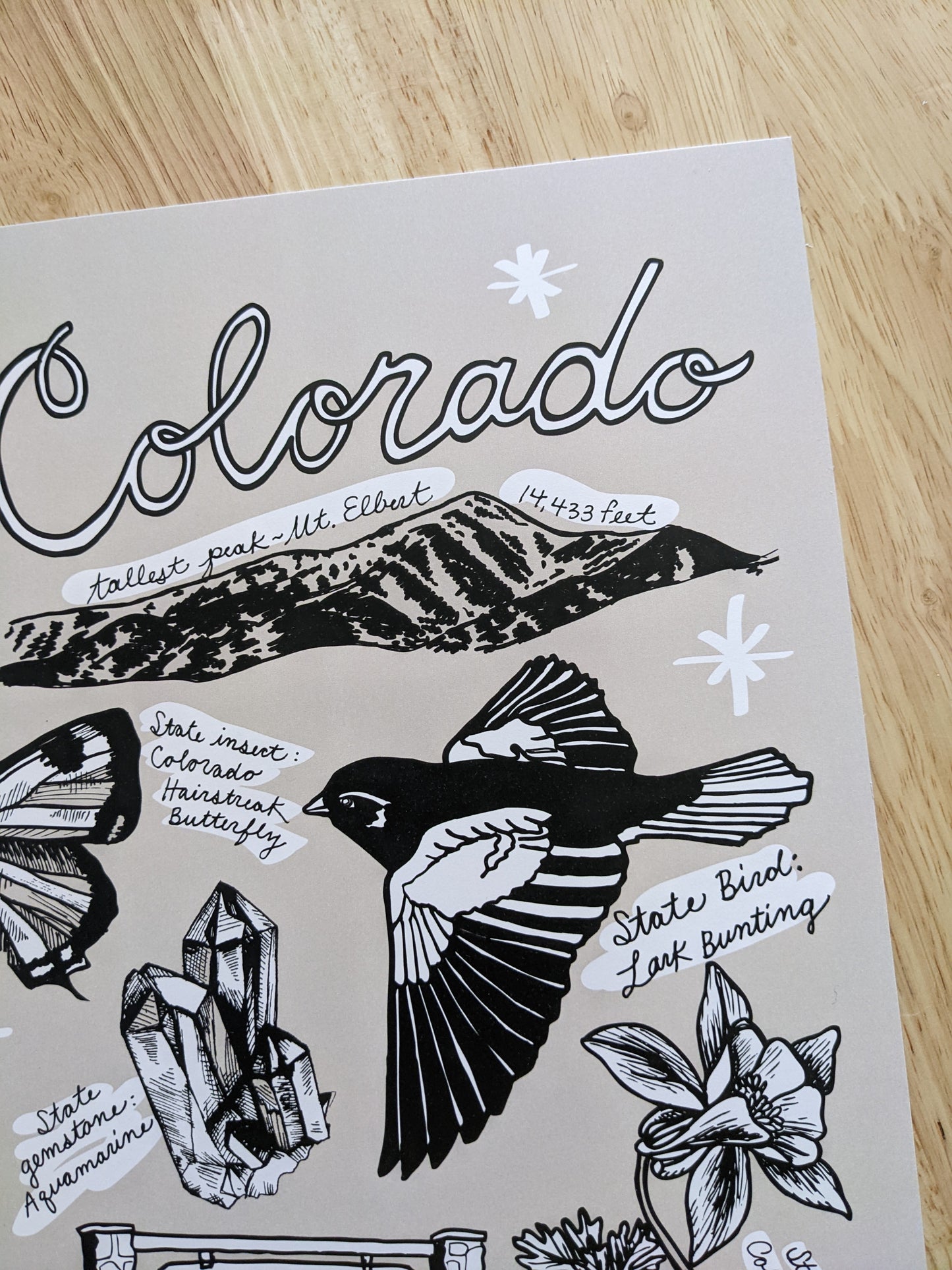 art print | colorado symbols