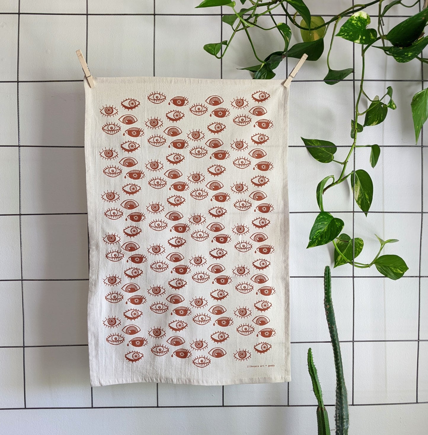 tea towel | eyeball