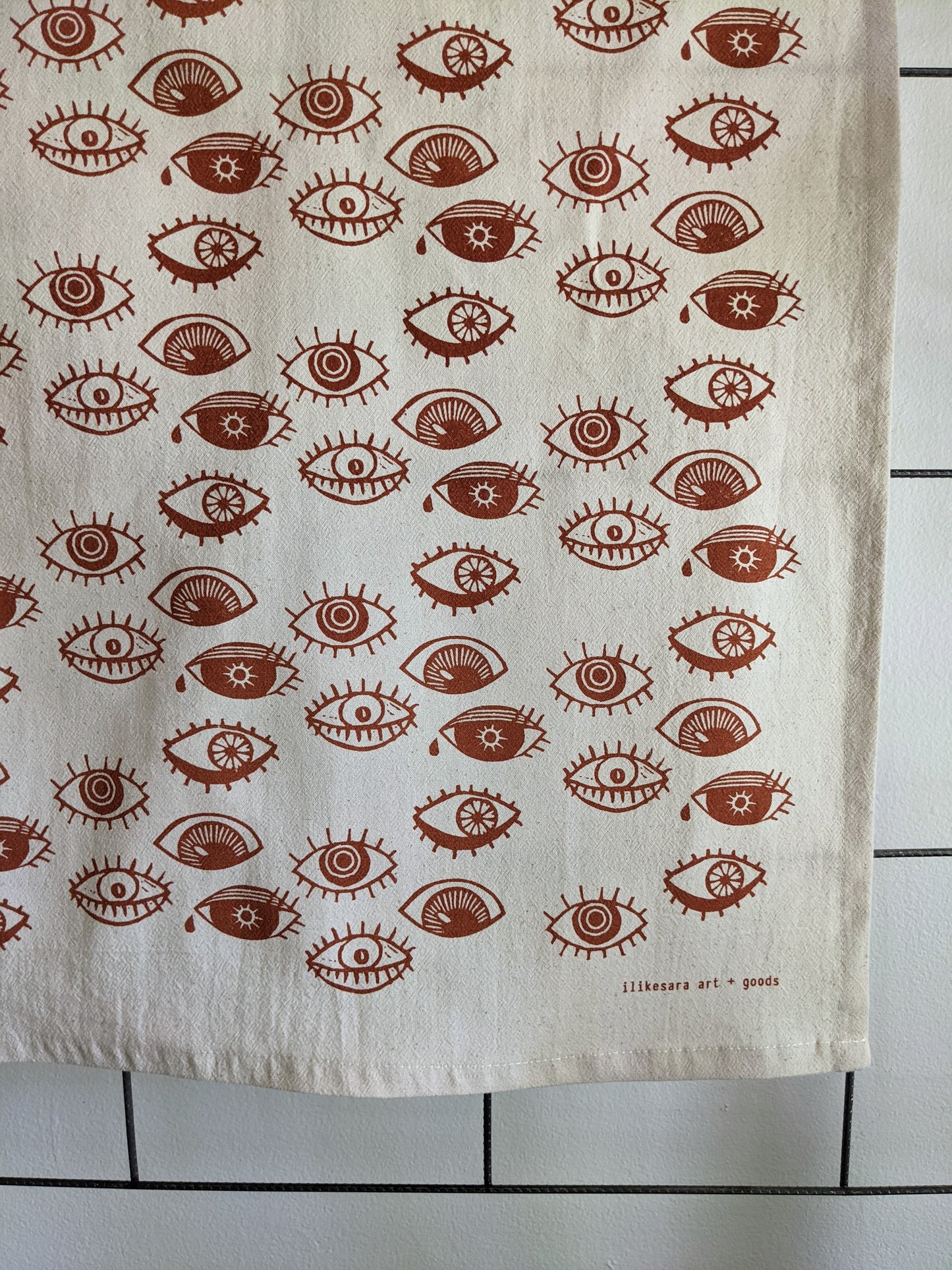 tea towel | eyeball