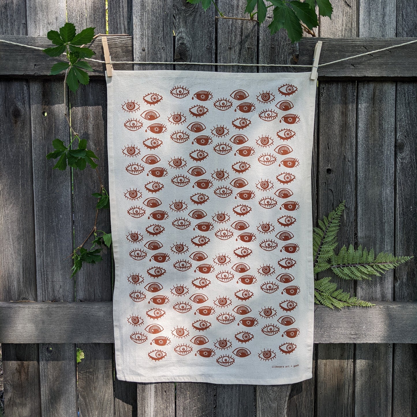 tea towel | eyeball