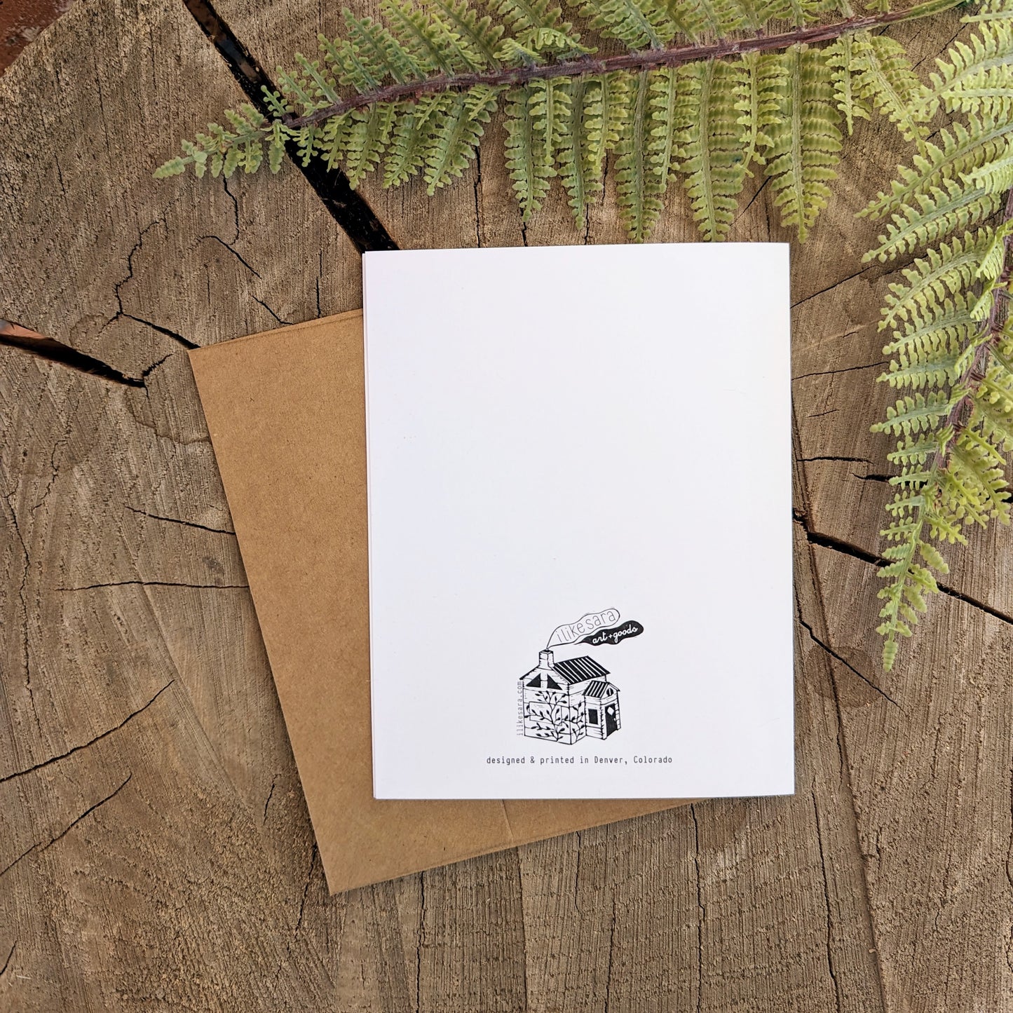 greeting card | fern specimen - friendship anytime