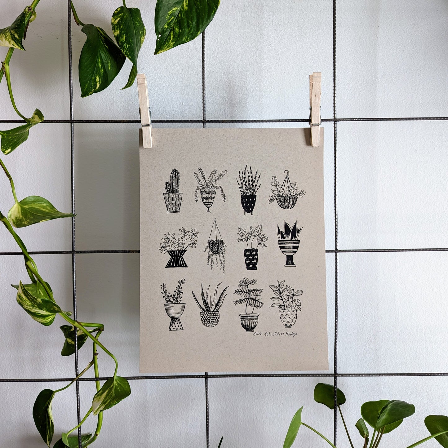art print | houseplant