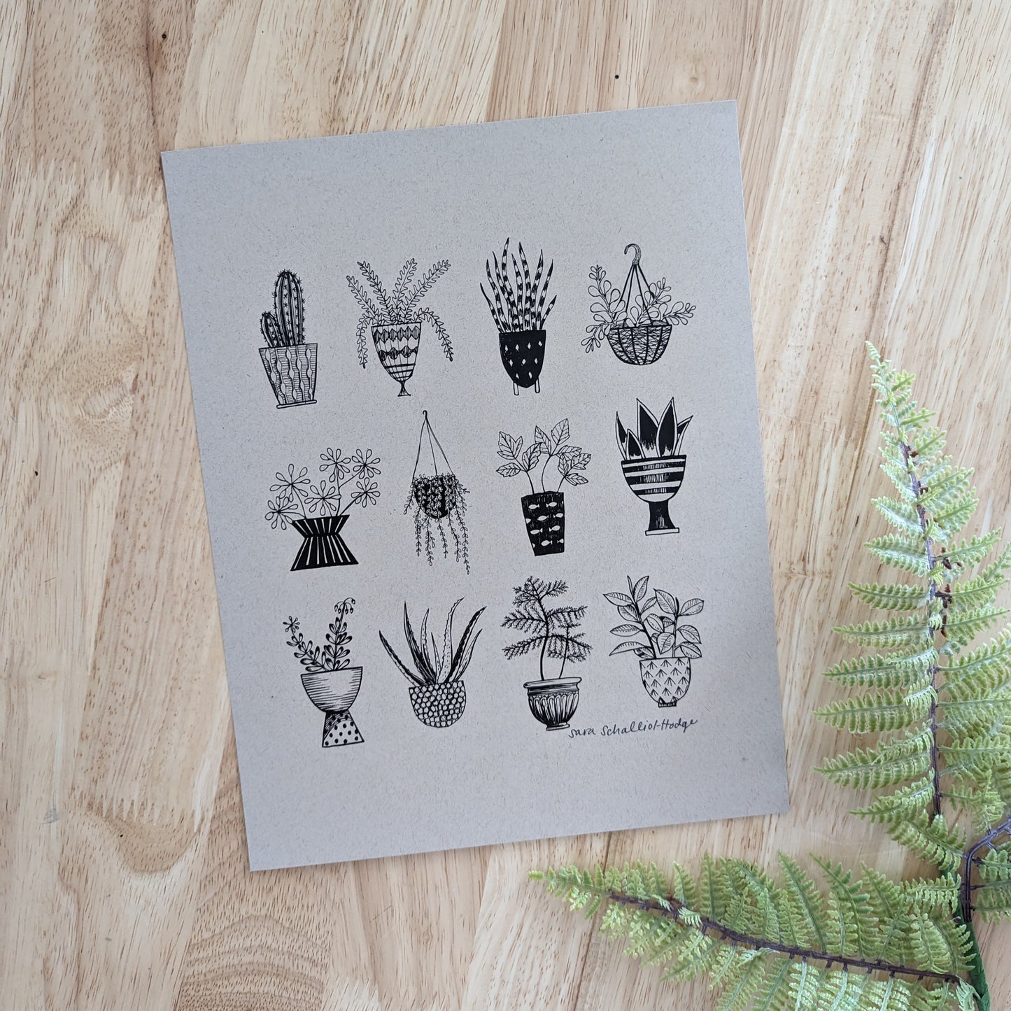 art print | houseplant