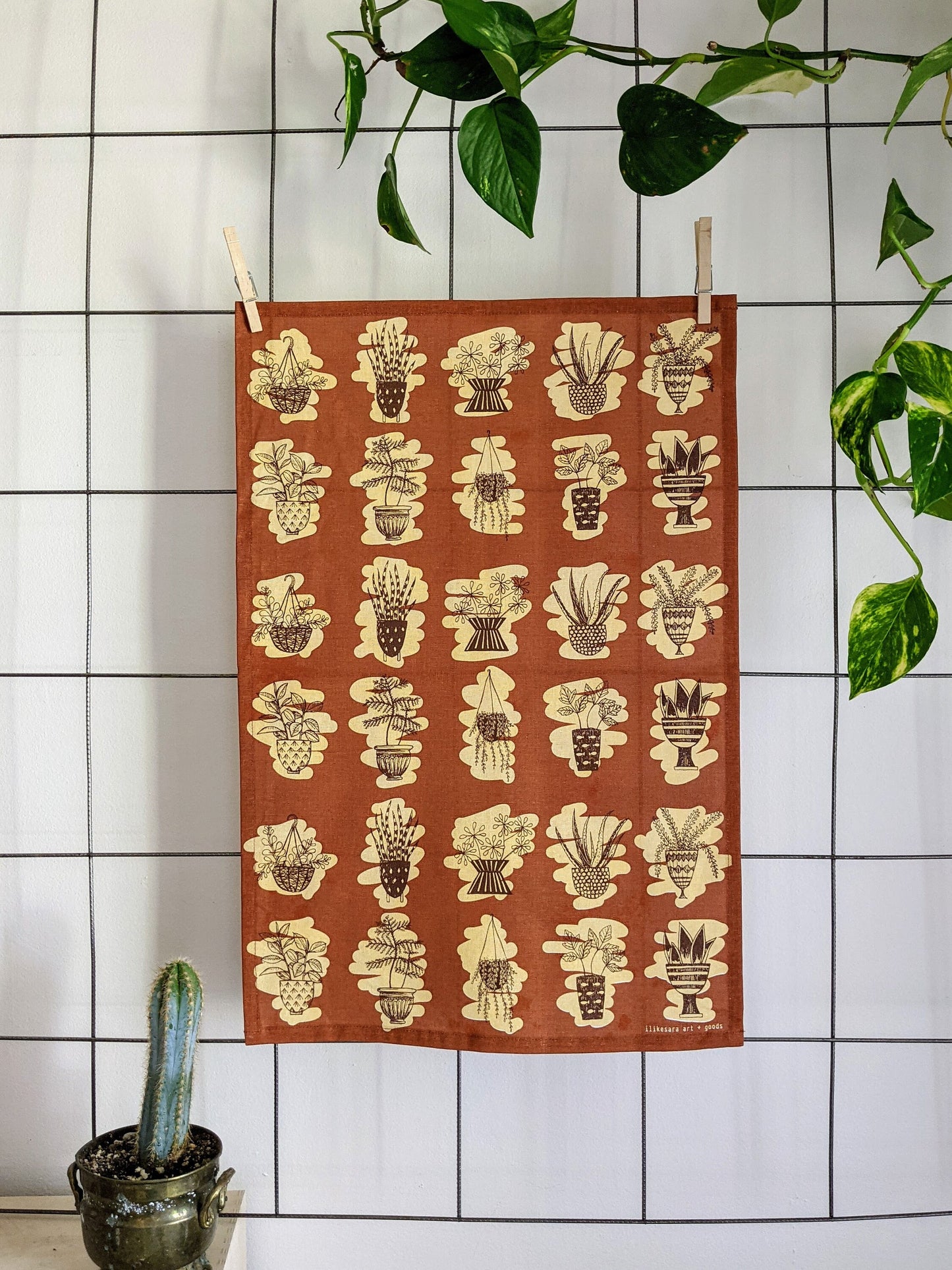 tea towel | houseplants