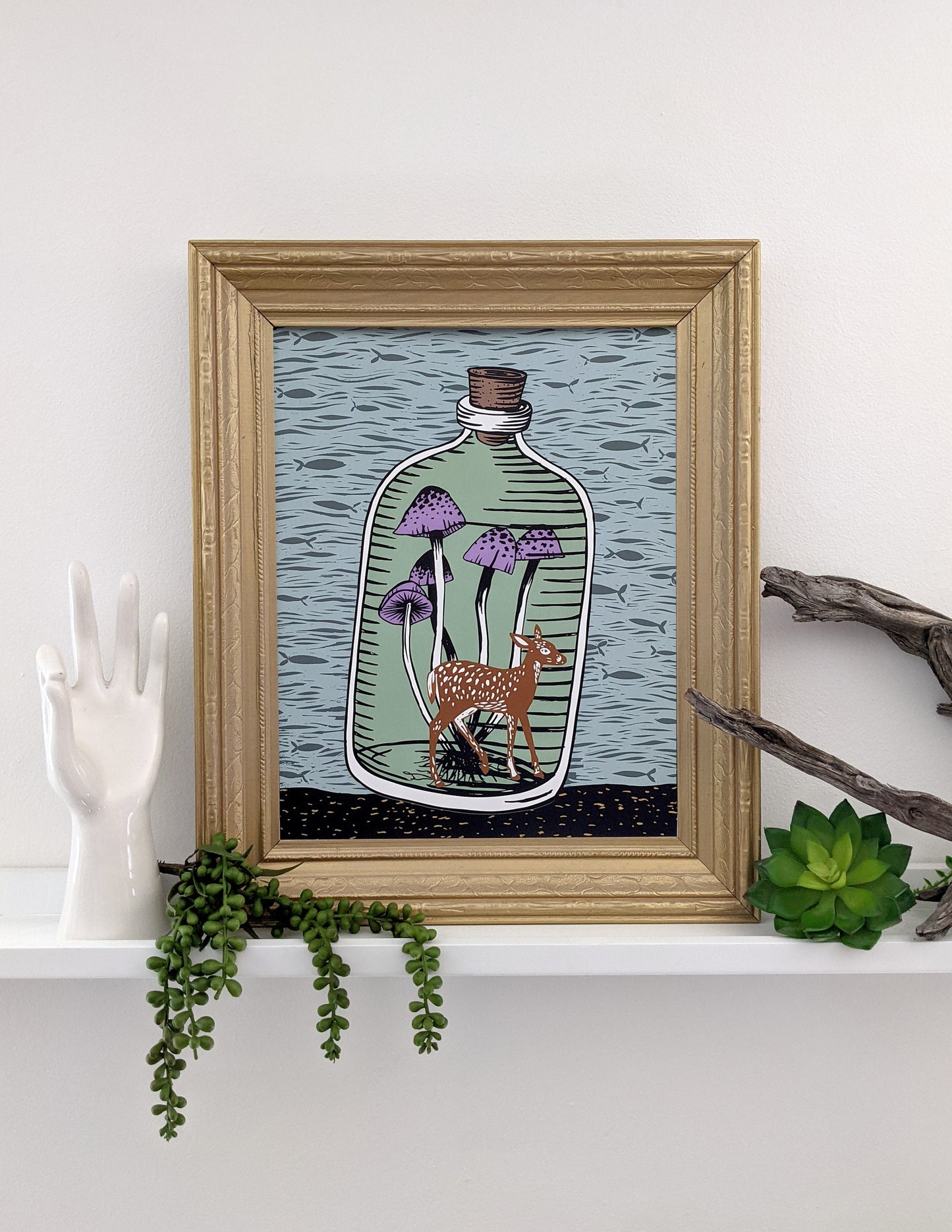 art print | deerly bottled