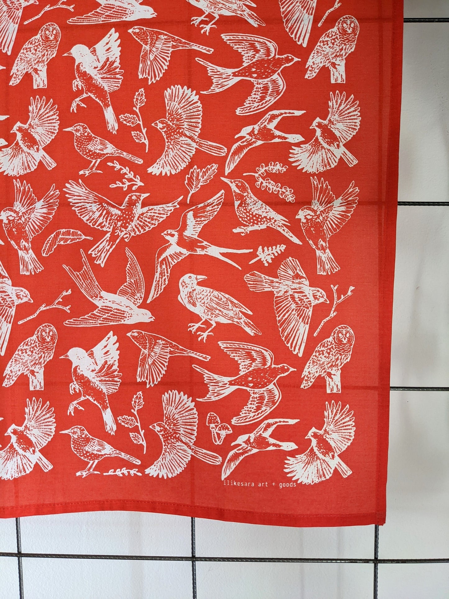 bandana | birds - red