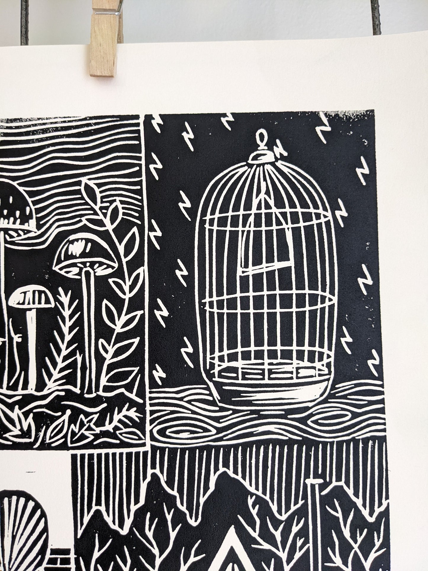 handprinted blockprint | imagined home 1